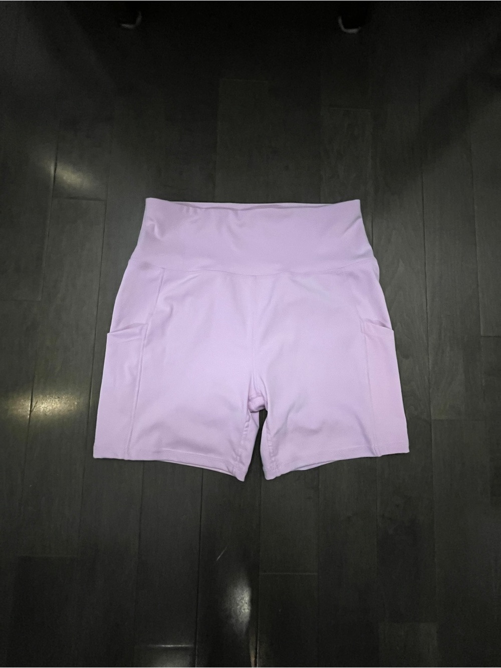 Bluenotes Lavender High-Waist Athletic Shorts
